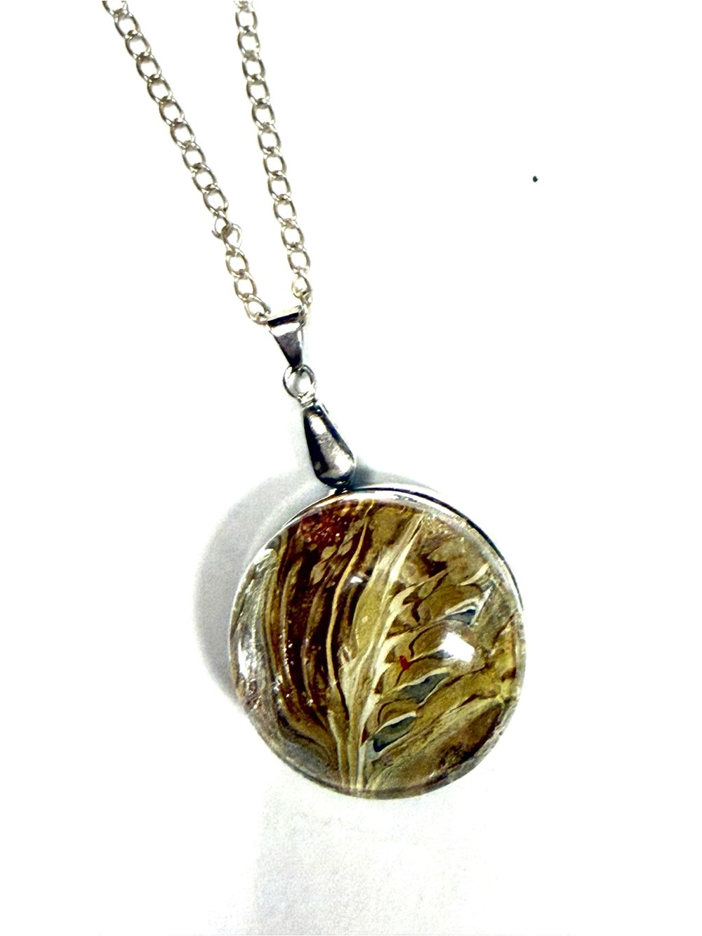 Statement Snap pendant with handmade 30mm snap SJ30 simple round
